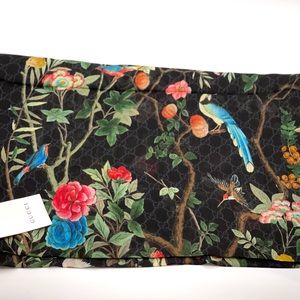 NEW Gucci Tian Shawl Scarf Floral Bird